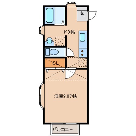 ガルテン山王参番館の物件間取画像